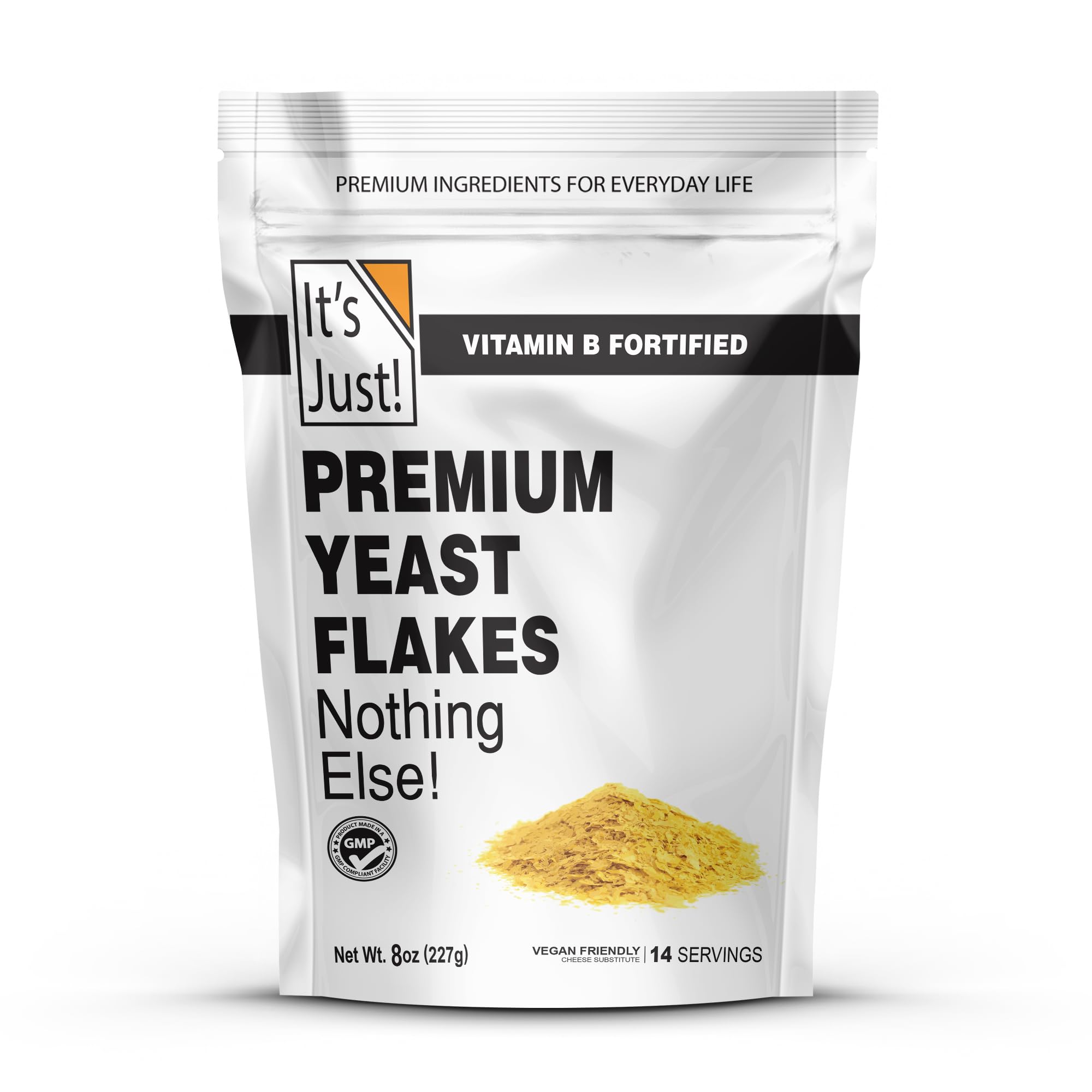 Premium Fortified Nutritional Yeast Flakes for Vegan Cheeses (8 Ounces)
| Nooch Yeast Flakes with Vitamin B for Vegans