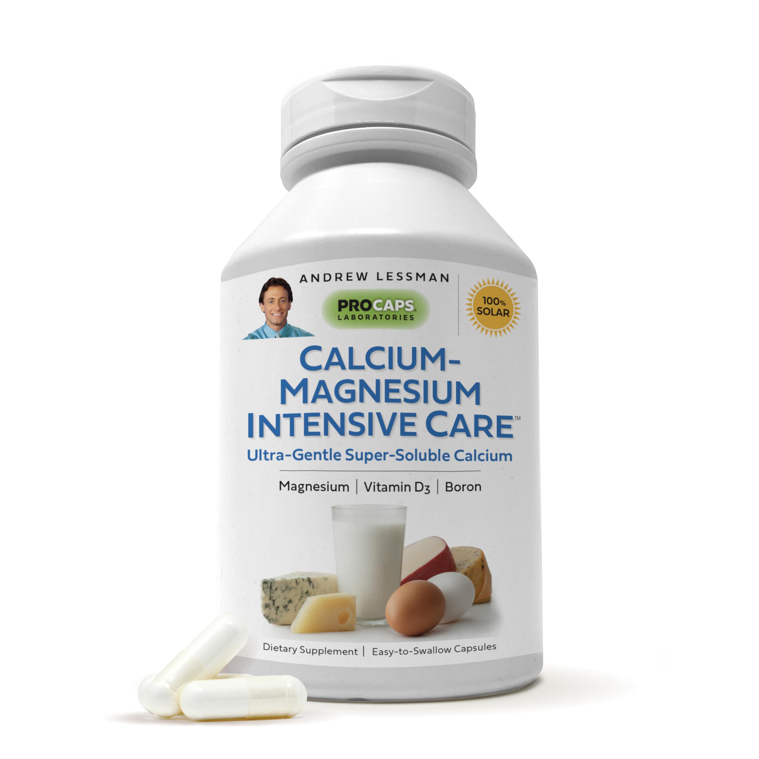 Andrew Lessman Calcium Magnesium Intensive Care 60 Capsules for Bone and Skeleton Health
| Easy to Swallow Andrew Lessm