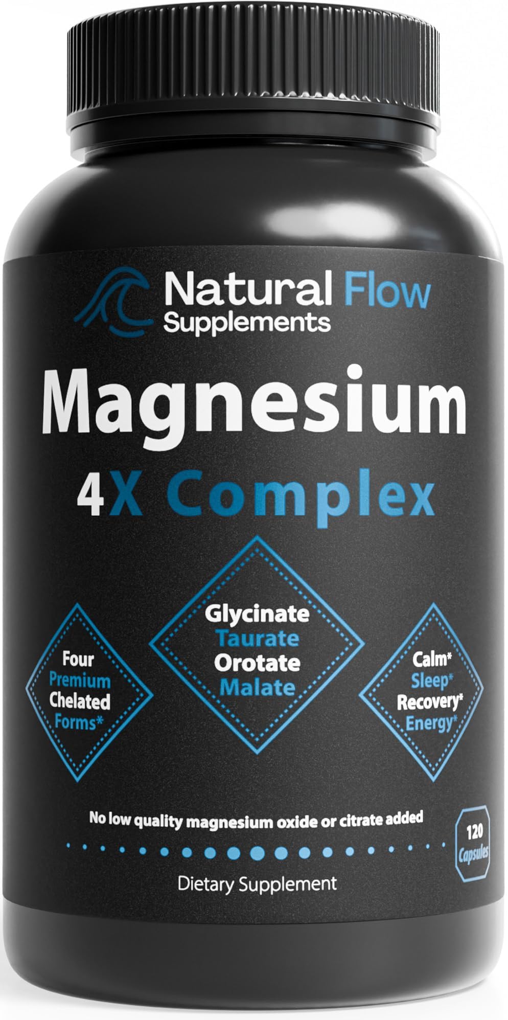 High-Quality Natural Flow 4X Magnesium Supplement for Calm Sleep and Cramp Support, 120 Capsules
| Natural Flow 4X Magn