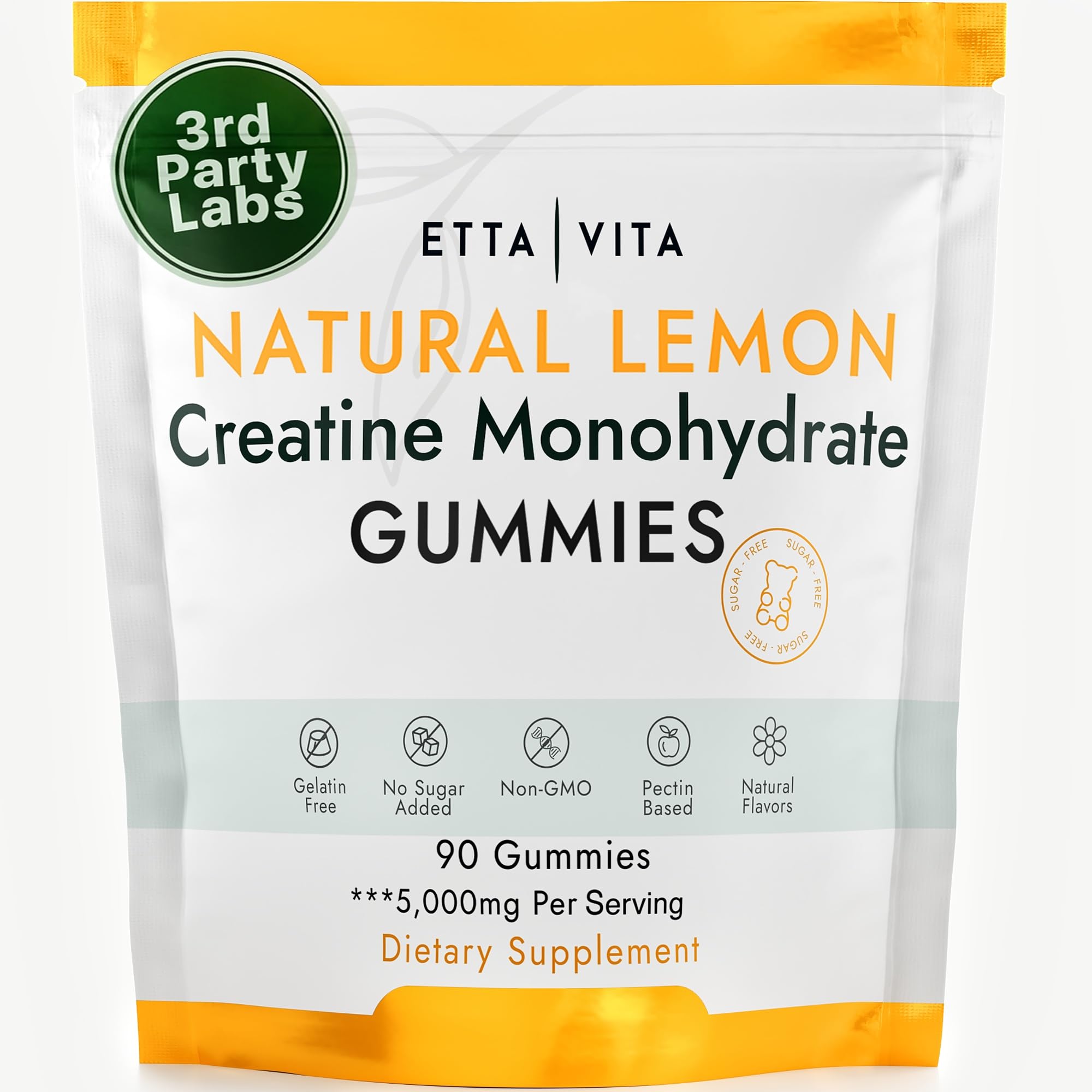 Sugar-Free Creatine Monohydrate Gummies for Muscle Support & Energy Cellular & Cognitive Function